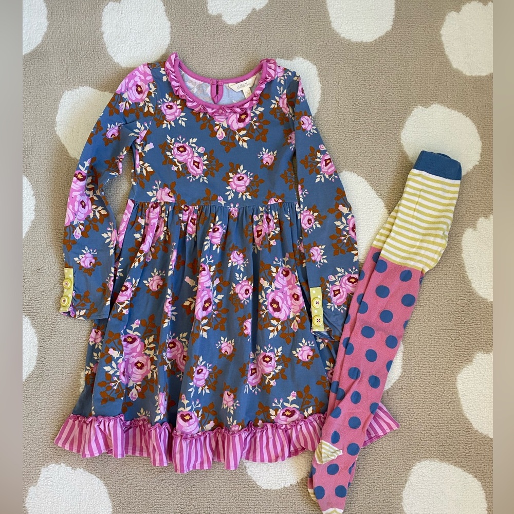 Matilda Jane dress and tights